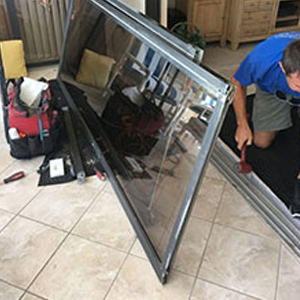 sliding glass door frame repair Hollister